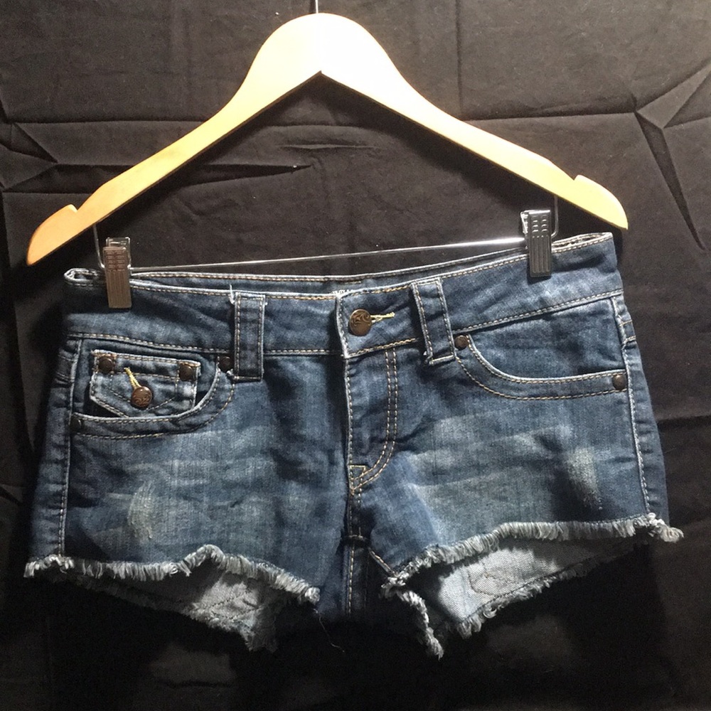 Blue jean shorts